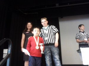 Jonathan Zhao at the Award Presentation