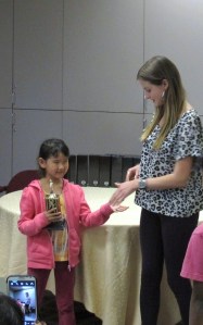 Isamel S at the award presentation