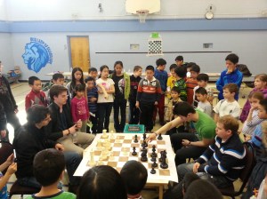 In the middle of the game.