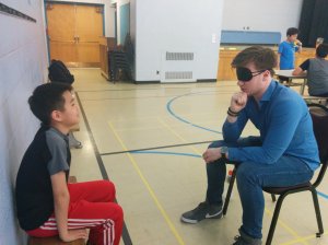 Every group took turns to tel the GM their move......